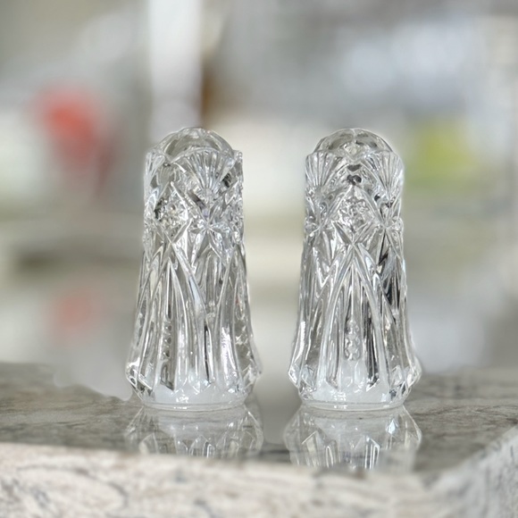 J.G.Durand Cristal Salt and Pepper Shaker Set - Picture 1 of 8